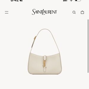 LE 5 À 7 IN SMOOTH LEATHER BLANC VINTAGE